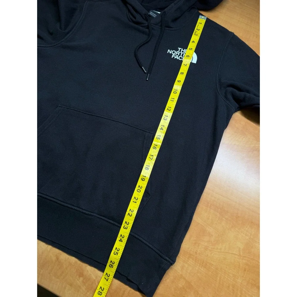 The North Face Mens Red Box Pullover Hoodie Black Small Graphic Sweatshirt